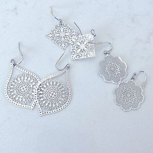 Set of Three Earrings